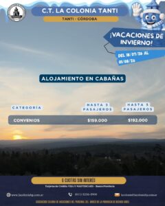 Complejo Turistico la Colonia Tanti | Cabañas - Córdoba"
