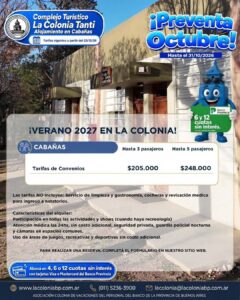 Complejo Turistico la Colonia Tanti | Cabañas - Córdoba"